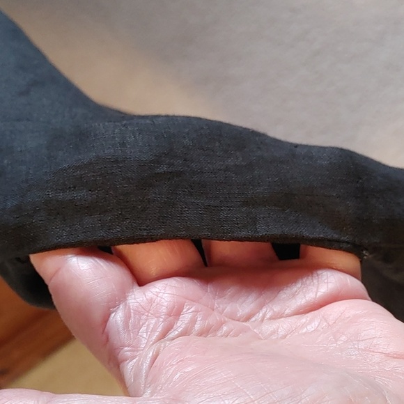 NWT Made in Italy Black Linen Mini Dress - Picture 6 of 11